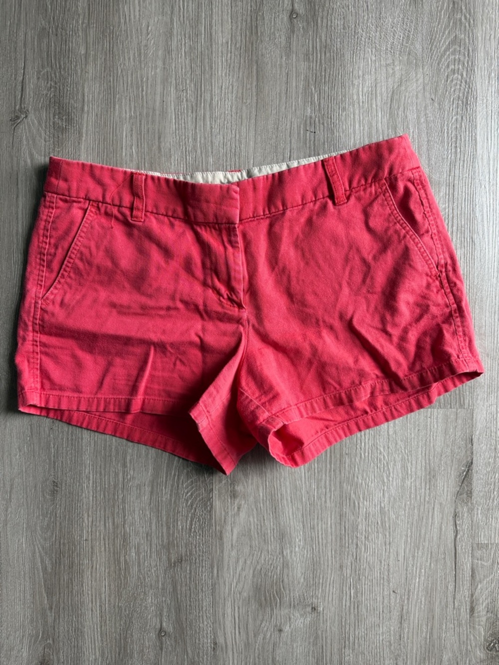 J. Crew 3” Coral Cotton Shorts